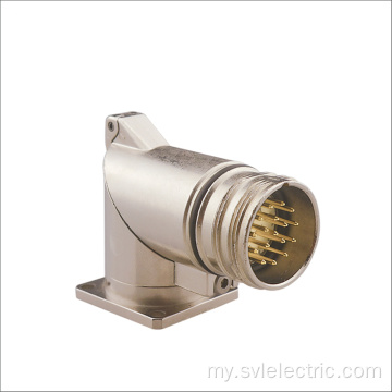 M23 ညာဘက်ထောင့်ပတ်ပတ်လည် plug ကို connector ကို